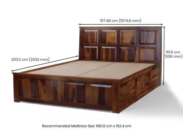 Alexa Queen Bed with Hydraulic Storage